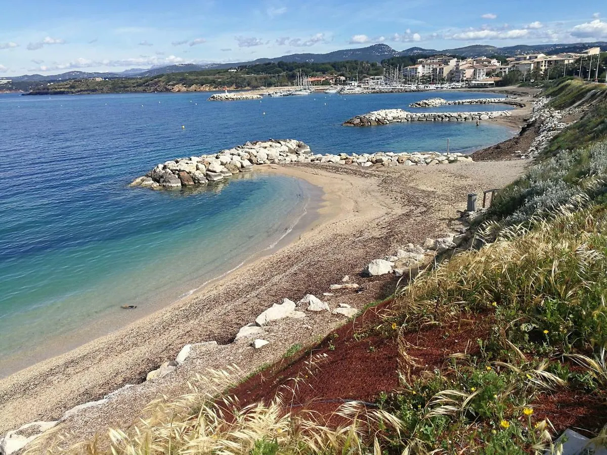 סיס-פור-לה-פלאז' Domaine De La Coudouliere, T2 Climatise Terrasse Vue Mer Sans Vis A Vis Plage A 100M 0*,